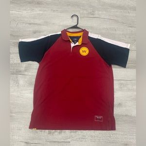 Men's Burgundy and White Tommy Hilfiger Washington Football Team Polo